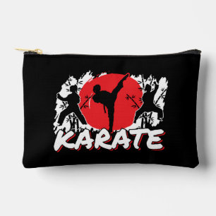 Girls Karate - Patriotic Japan Japanese Theme Accessory Pouch