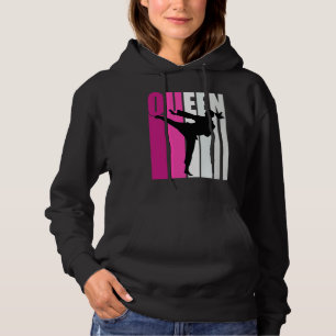 Girls Karate Queen Cool Teenagers Fan Enthusiast W Hoodie