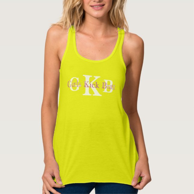 Girls Kick Butt! Tank top (Front)
