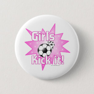 Girls Kick it 6 Cm Round Badge