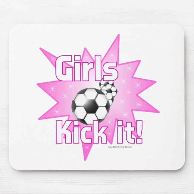 Girls Kick it Mouse Pad (Front)