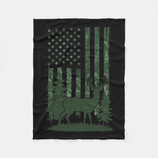 Girls Kids Boys Hunting Shirt Deer Hunters Toddler Fleece Blanket (Front)