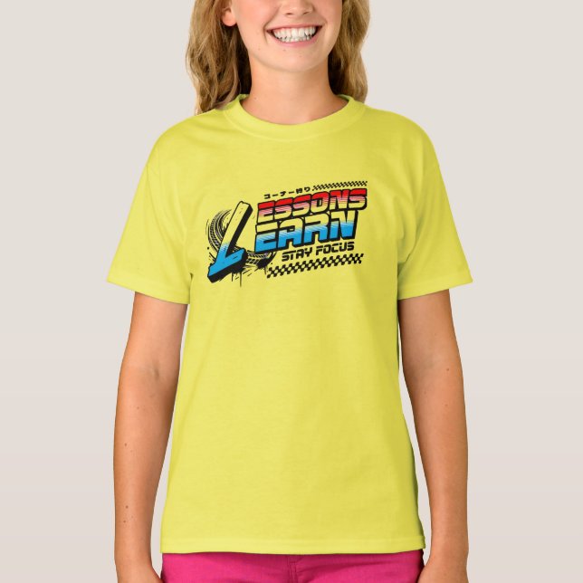 GIRLS/KIDS FOCUS LESSONS LEARN T SHIRT  (Front)