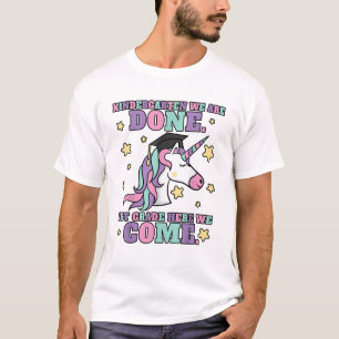 Girls Kindergarten Graduation Magical Unicorn T-Sh T-Shirt