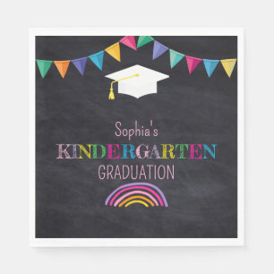 Girl's Kindergarten Graduation Napkin