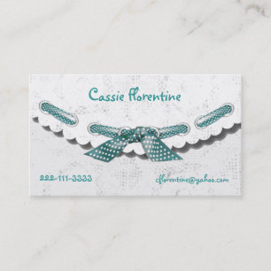 Girl's lacey calling Card