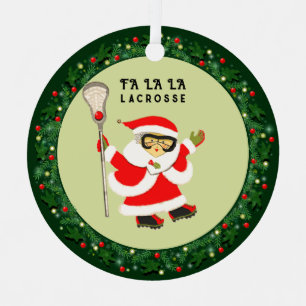 Girls Lacrosse Christmas 2026 Metal Tree Decoration