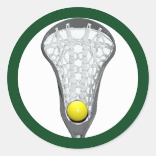 Girls Lacrosse Classic Round Sticker