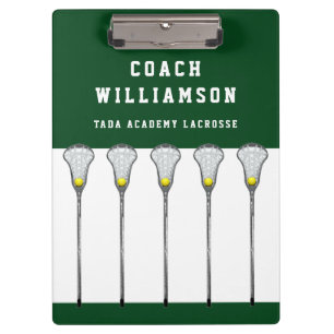 Girls Lacrosse Coach Clipboard