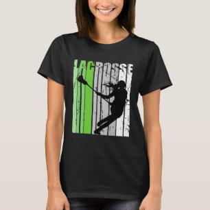Girls Lacrosse Colors Lacrosse Retro Teen Coach Co T-Shirt