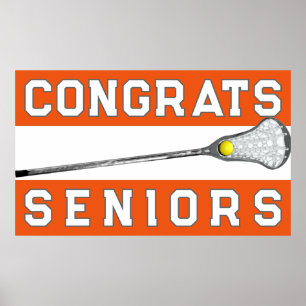 Girls Lacrosse Congrats Poster