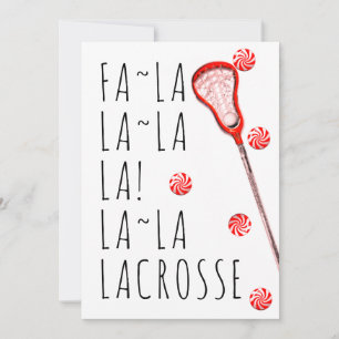 girls lacrosse holiday card