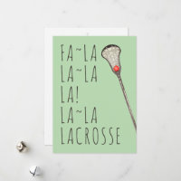 girls lacrosse holiday card