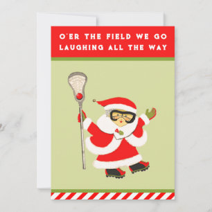 Girls Lacrosse Holiday Cards