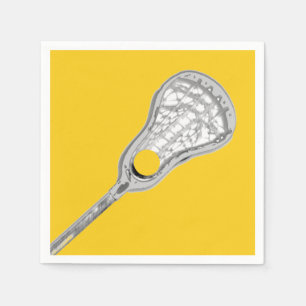 Girls Lacrosse Party Event Napkin