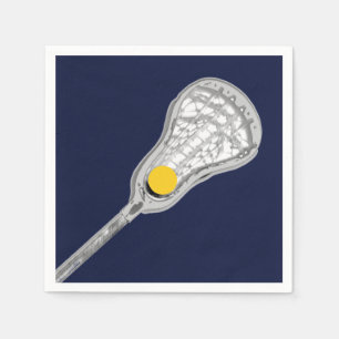 Girls Lacrosse Party Event Napkin