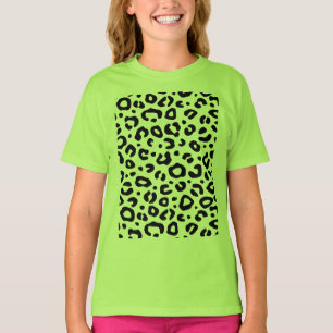 Girls' Leopard Print Design T-Shirt