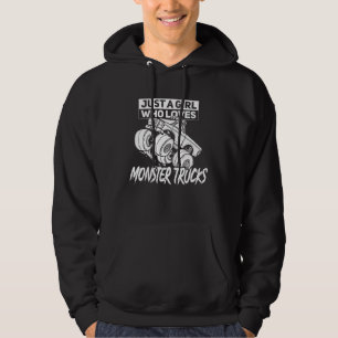 Girls Like Monster Trucks Too  Jam Girl  1 Hoodie