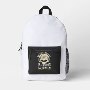 Girls Like Witches Halloween Bat Design_1 Printed Backpack