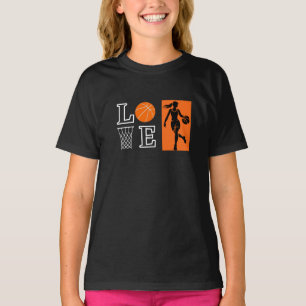 Girls Love Basketball, Basketball Player T-Shirt
