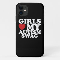 Girls Love My Autism Swag Awareness Heart