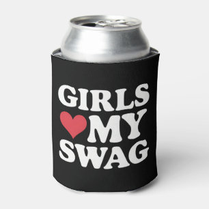 Girls Love My Swag Heart Valentine's Day Can Cooler