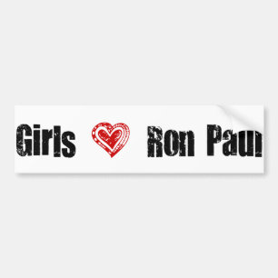 Girls Love Ron Paul Bumper Sticker