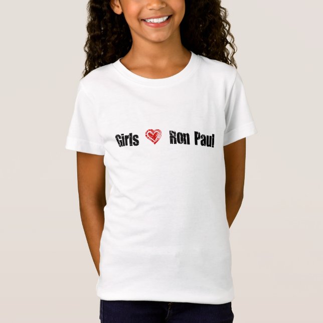 Girls Love Ron Paul Tee Shirt (Front)