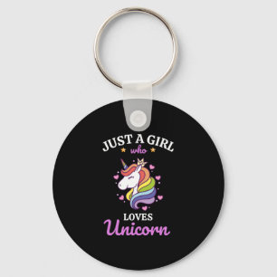 Girls love Unicorn Fan Club   Key Ring