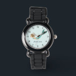 Girls Magical and Whimsical Sea Mermaid Kids Watch<br><div class="desc">This cute and whimsical kids watch features an under the sea magical mermaid,  with a simple blue background. The watch can be personalised with your girls name and has clear numbers,  the perfect gift for any mermaid enthusiast.</div>