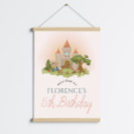 Girls Magical Fairytale Kids Birthday Welcome Sign<br><div class="desc">This magical fairytale-themed kids birthday welcome poster design features a modern prince and princess, with an enchanted castle, butterfly’s, flowers, hares, a magical deer, and whimsical mushrooms. This pink “once upon a time” design can be easily personalised with your girls name and age. The perfect enchanted addition to your child's...</div>