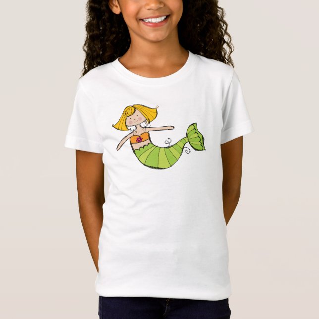girls mermaid tee (Front)