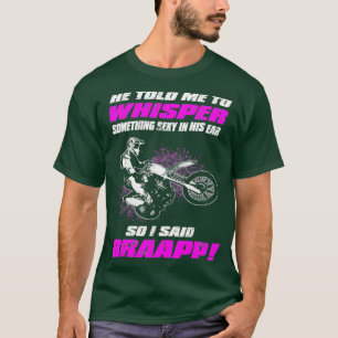Girls Motocross Supercross Funny Gift for Ladies T-Shirt