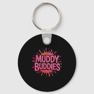 Girls muddy buddies mud run mudder queen mudding key ring