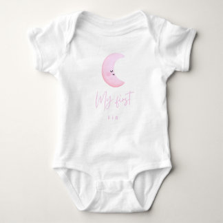 Girl's My First Eid Baby Jersey Bodysuit
