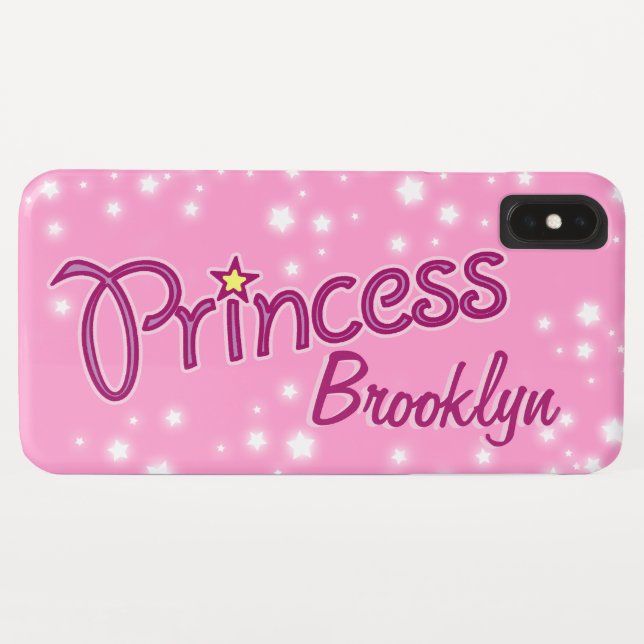 Girls named princess star pink purple Case-Mate iPhone case (Back (Horizontal))