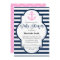 Girls Nautical Baby Shower Invitation