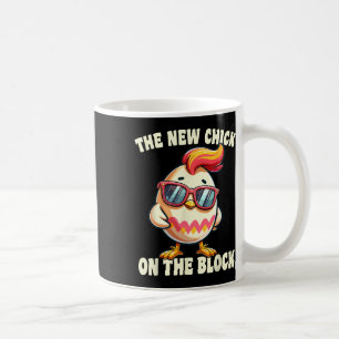 Girls New Chick On The Block Egg Hunting Easter Wo Coffee Mug