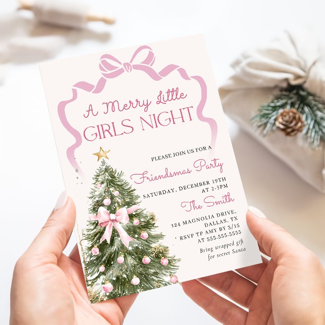 Girls Night Christmas Party Invitation (Creator Uploaded)