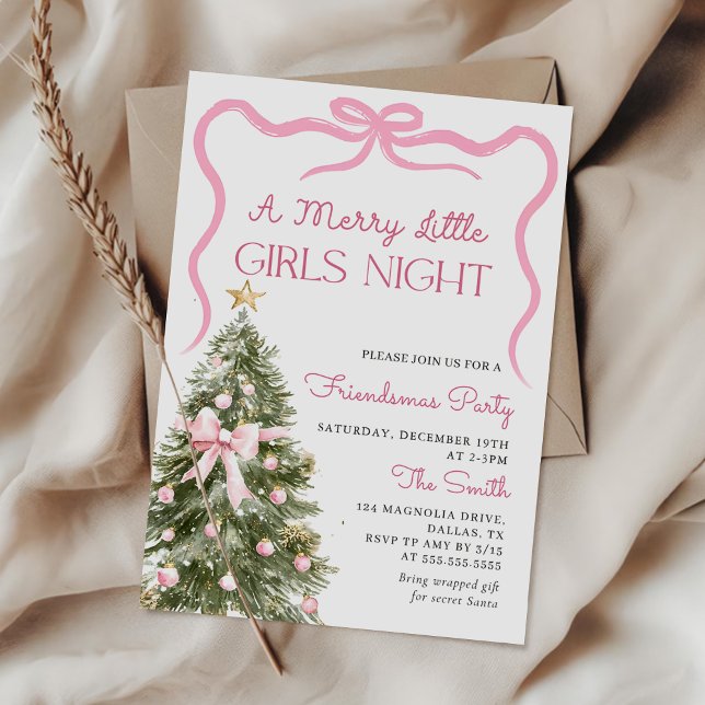 Girls Night Christmas Party Invitation (Creator Uploaded)