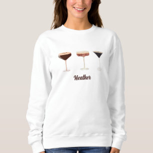 Girls Night Espresso Martini Crew name Matching Sweatshirt