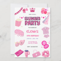 Girls Night In Slumber Pajama Party Pink  Birthday