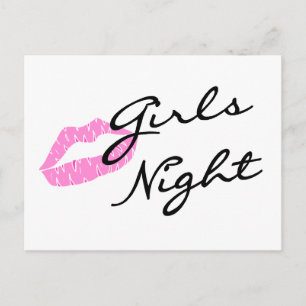 Girls Night (Lips) Postcard