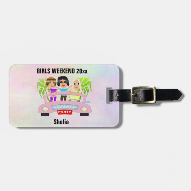 Girls Night Luggage Tag (Front Horizontal)