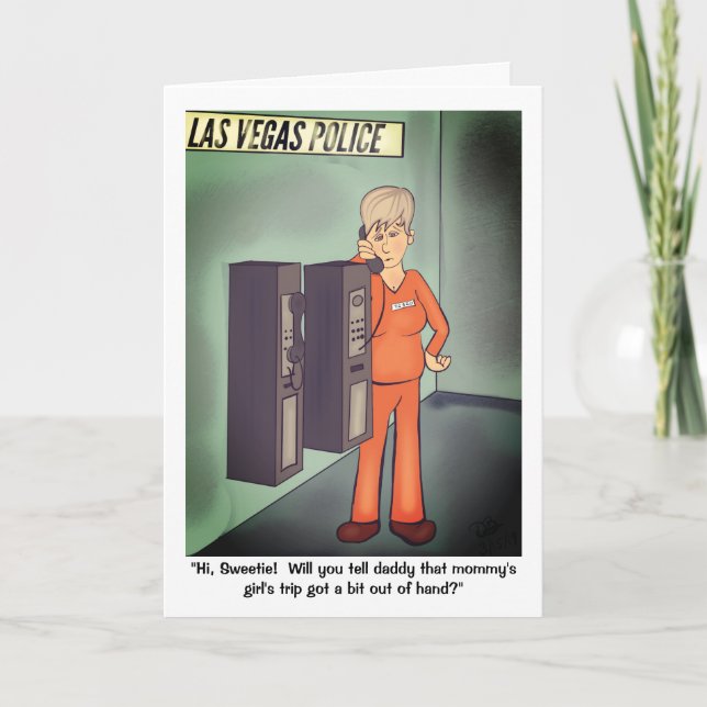 Girl's Night Mother's Day Holiday Card (Front)