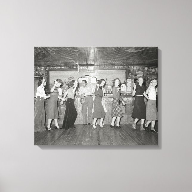 Girls Night Out, 1938 Canvas Print (Front)