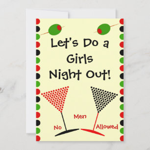 Girls Night Out Bachelorette Invitation