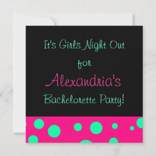 "Girls Night Out/Bachelorette Party" Invitation