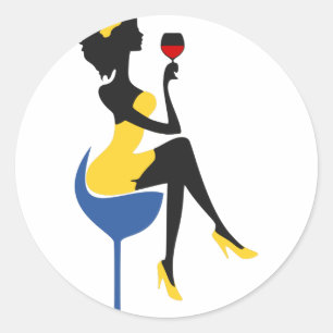 Girls Night Out Classic Round Sticker