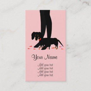 Girls' Night Out - Dachshund Calling Card